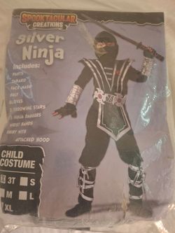Costume silver ninja