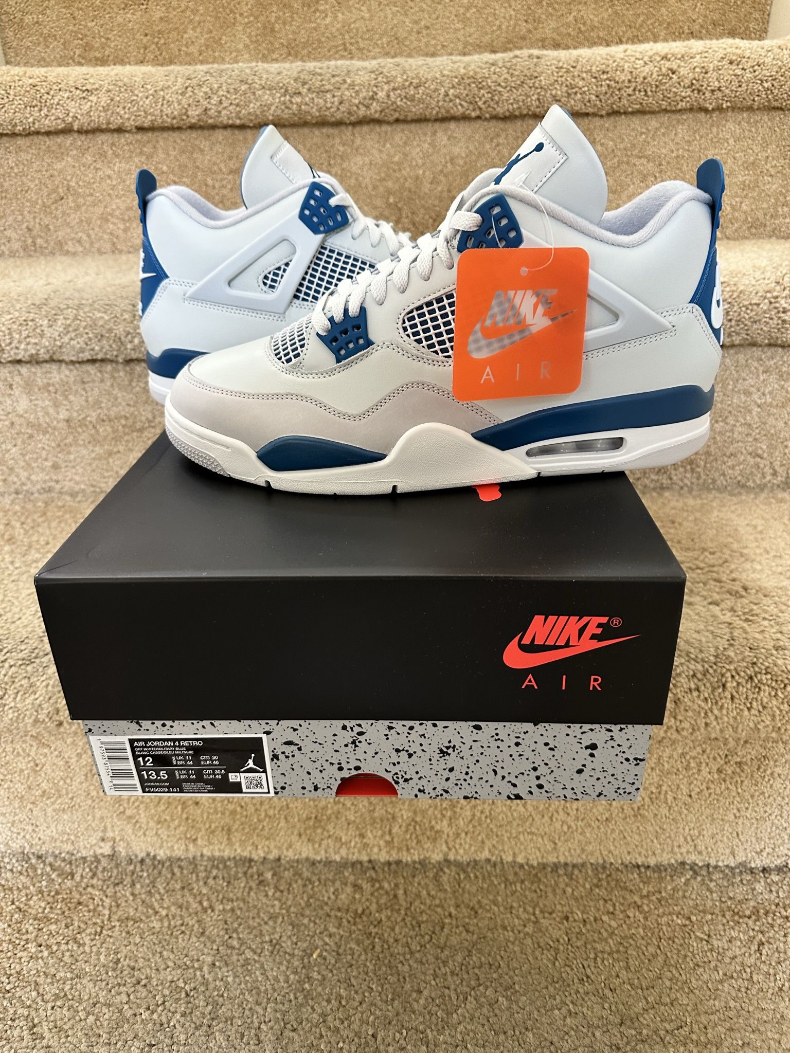 Jordan 4 Retro Military / Industrial Blue Size 12