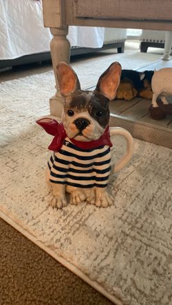 French bulldog teapot