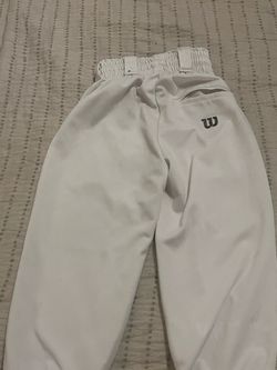 Youth Small Wilson White Baseball Pants