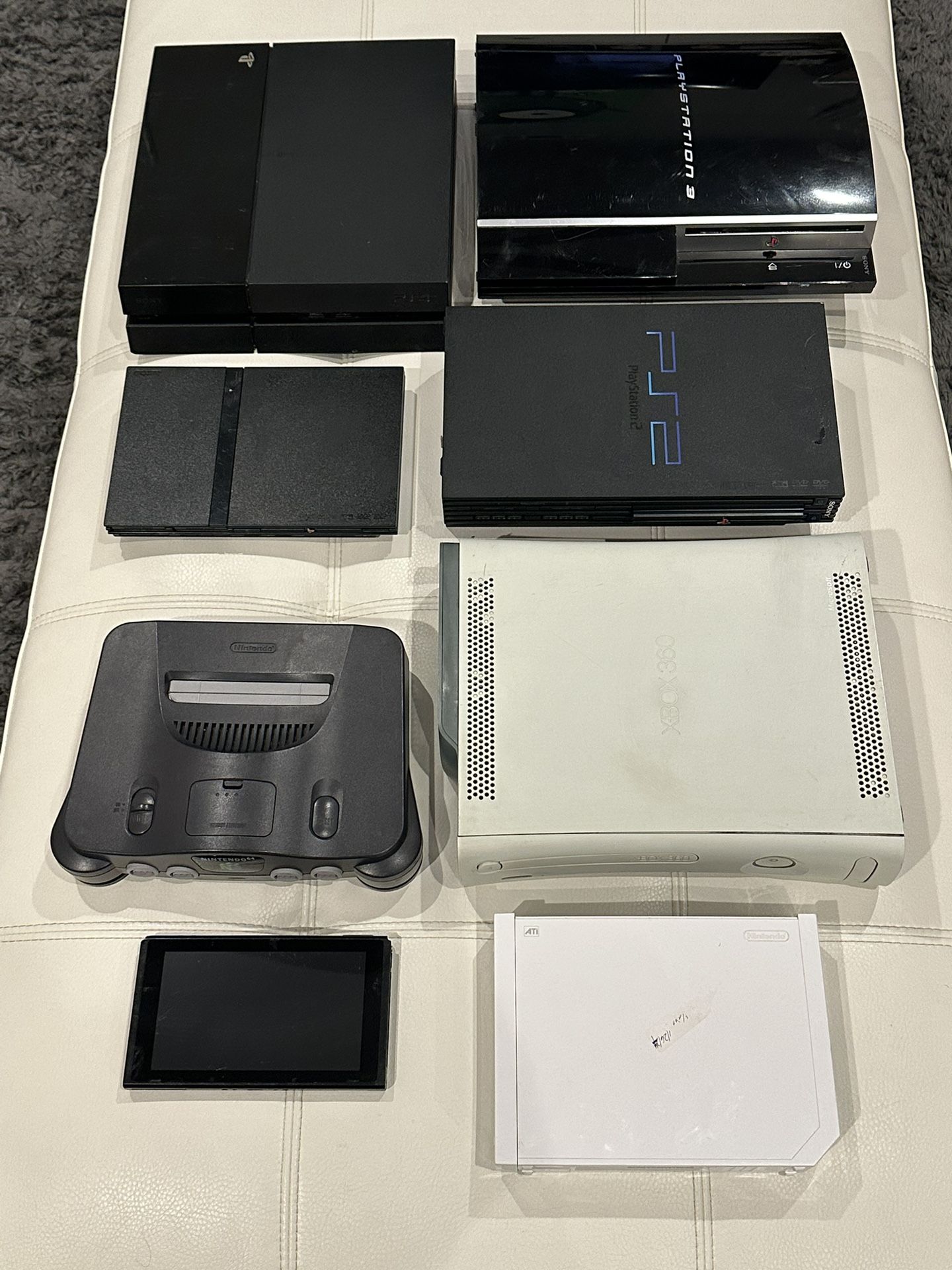 Lot of Assorted Consoles: NINTENDO SWITCH Wii N64 PS4 PS3 PS2 XBOX- Parts/Repair