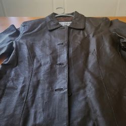 Dark Brown Leather Jacket  Size 2X NEW Never Worn