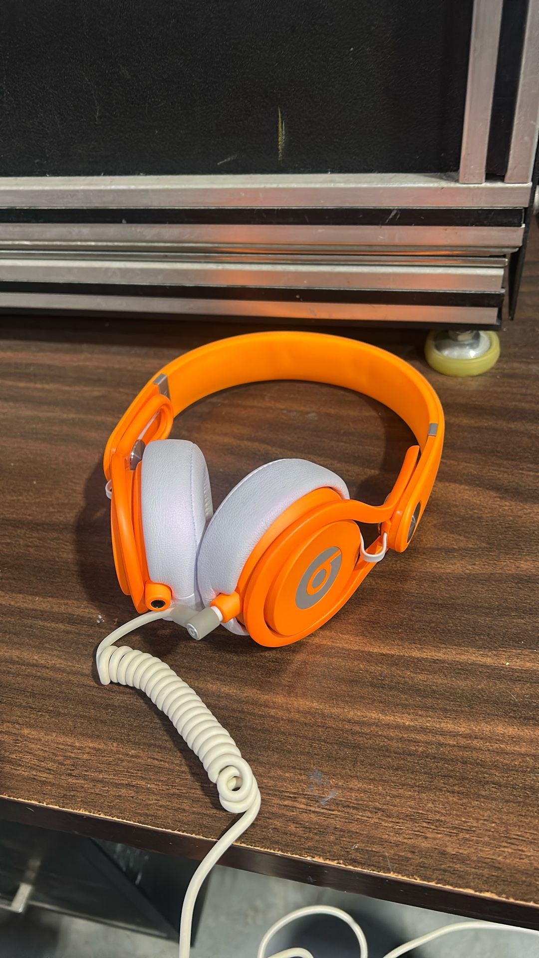 Beats Mixr Orange Headphones Non Bluetooth