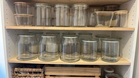 Ikea Glass storage jars