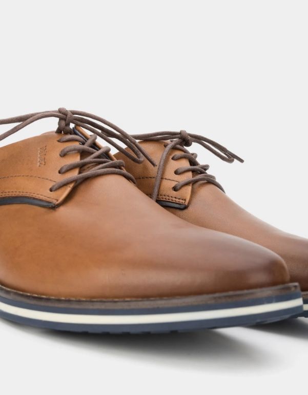 VELEZ ZAPATOS POVEDRO DE CUERO CON CORDÓN