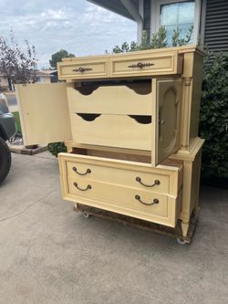 Vintage Tall Boy Dresser