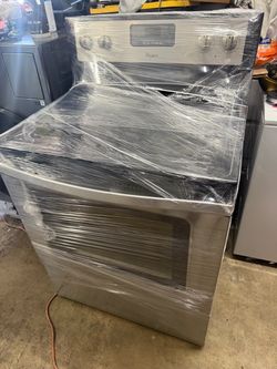 Whirpool electric range 30”w stainless steel