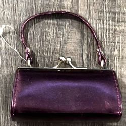 New Tiny Purple Lipstick Purse / Mini Bag