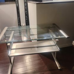 Glass Computer Desk 