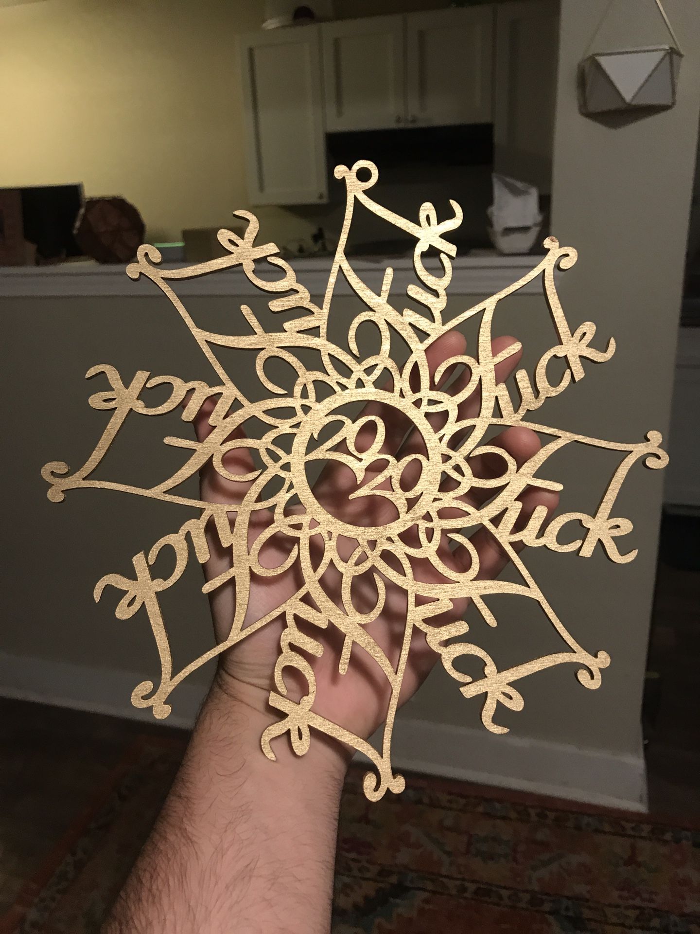 Christmas 2020 F flake 9x9