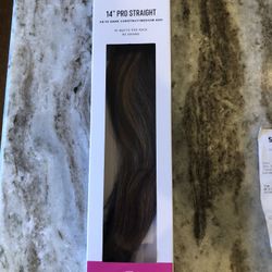 Premium Clip-In Extensions (14”, #6/10 Dark Chestnut/Medium brown)