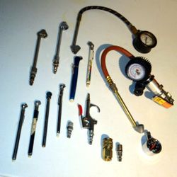 Lot of Assorted Air Guages and Accessories
