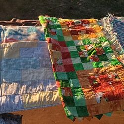 Collection Of 5 Kids/Baby Size Blankets 