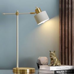 Modern Industrial Desk Lamp for Reading LED 22.2“ Metal