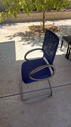 Blue mesh chair