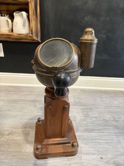 antique Henry Browne & Son "Sestrel" brass nautical binnacle compass-early 20th century (maritime)