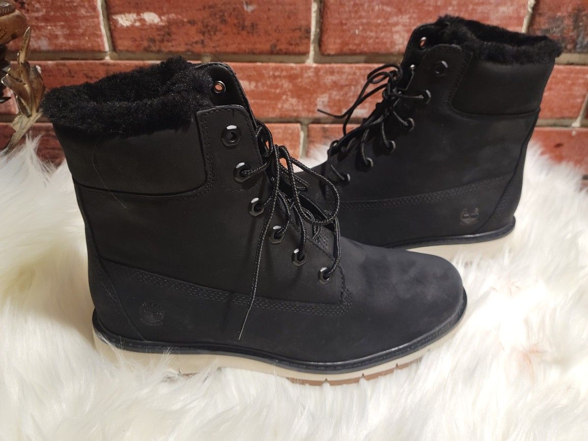 Timberland Lucia Waterproof Faux Fur Lined Leather Boot 10