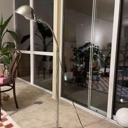 Vintage MCM chrome floor lamp