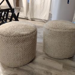 Wool Ottomans 