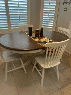 Dining table and chairs