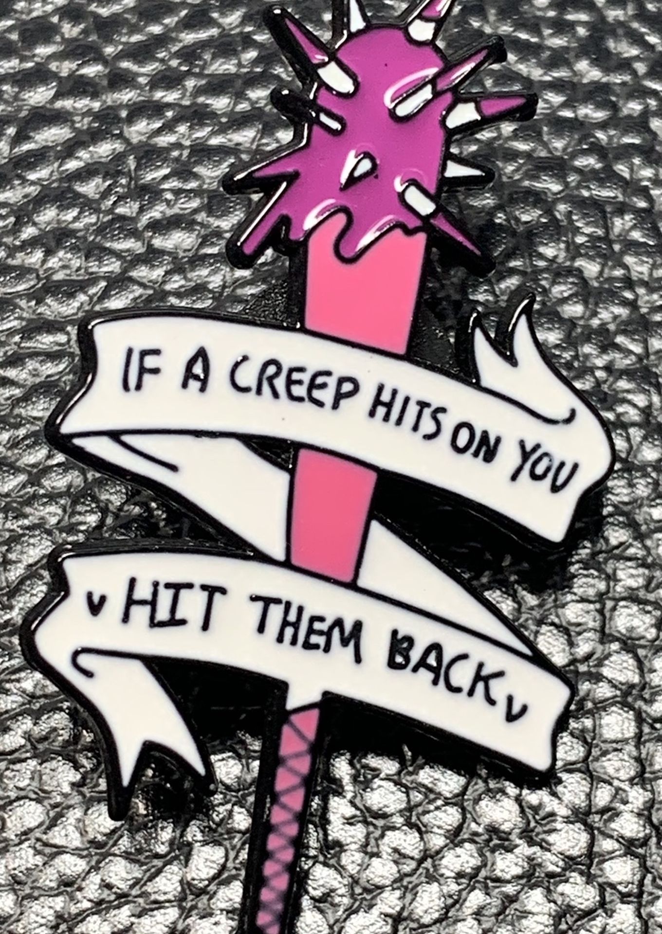 If A Creep Hits On You Enamel Pin Brooch