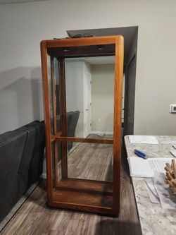 Oak Curio/China Cabinet