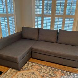 Couch - Sleeper sectional,3 seat w/storage