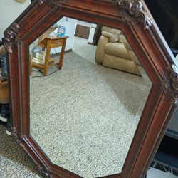Wood-Framed Mirror, Made In USA