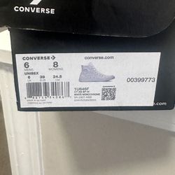 All White Hi Top Converse