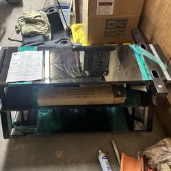 Glass Tv Stand And 44 Inch TV 