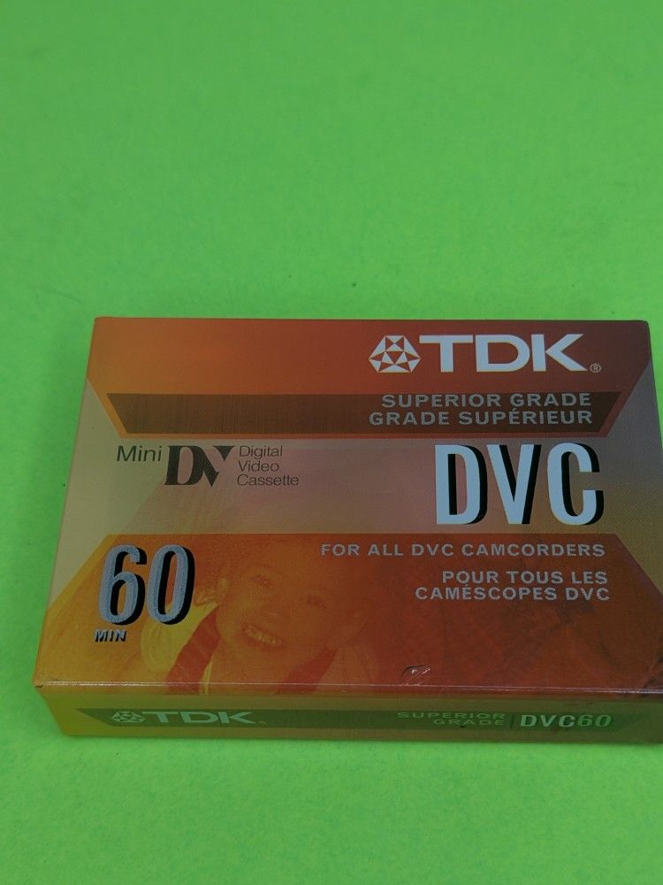TDK DVC 60 Mini DV Tape Cassette SP60 Superior Grade