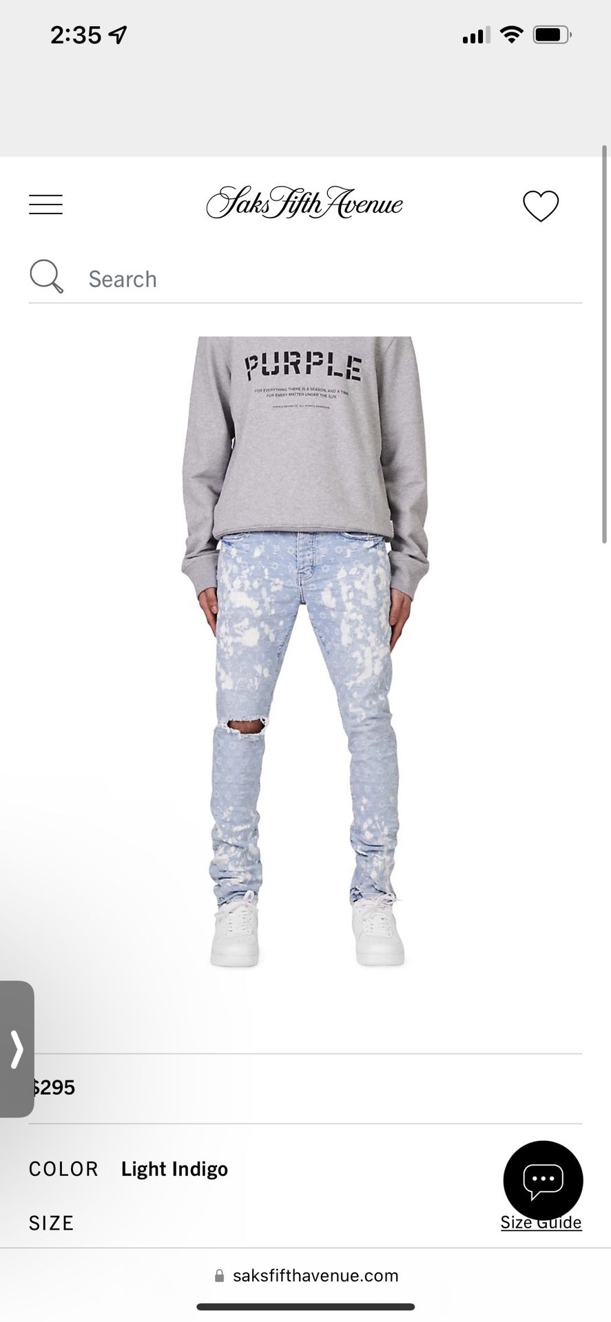 Shop Purple Brand Jacquard Monogram Skinny Jeans