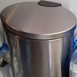 Stainless steel trash can $15