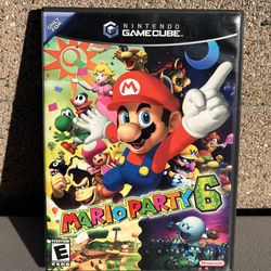 Mario Party 6 Nintendo GameCube 2004, Complete Manual, CIB, Tested