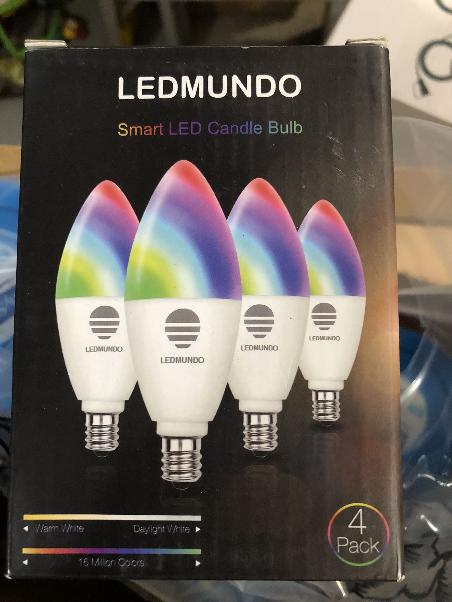 Smart Candelabra LED Bulbs, 600LM, 6W LED Candelabra Bulb E12 Base