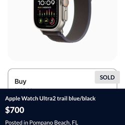 $3oo Apple Watch Ultra2 trail blue/black