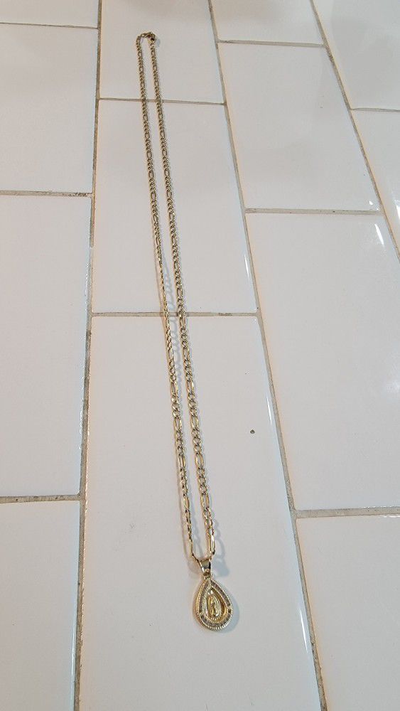 10k &14k Gold Chain With Pendant 