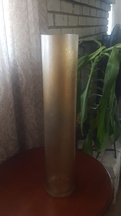 20" cylinder glass flower vase
