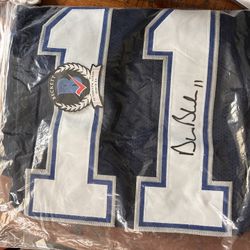 Drew Bledsoe Autographed Jersey Custom New England Patriots Beckett certified