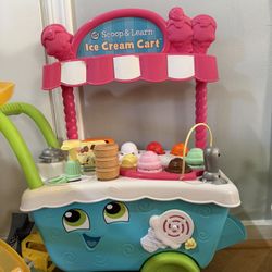 LeapFrog Scoop & Learn Ice Cream Cart with Accessories, Baby and Toddler Toys