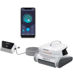 Poolmate Hydro 4 Pool Robot Cleaner for Inground & Above Ground Pools | Floor, Wall & Waterline Cleaning | Smart App Control with WiFi & Bluetooth | 5