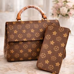 Handbag Chic Monogram Purse Wallet Set