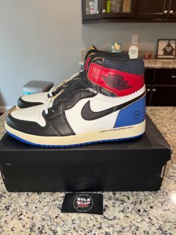 Size 13 Fragment Design x Union LA x Jordan 1 Retro OG High Varsity Red