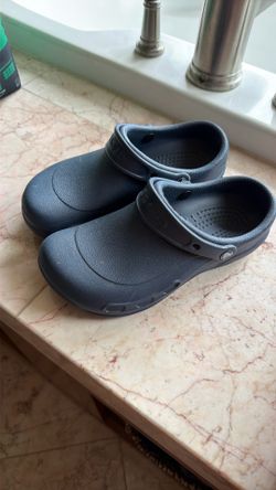 Navy work crocs