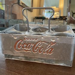 RARE Vintage 1950’s aluminum Coca Cola & Pepsi 6-pack holders. Collector’s piece