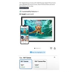 Brand new 10.1'' Digital Picture Frame with 32GB Storage