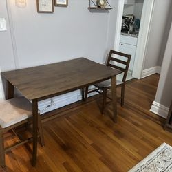 Dining table and chairs