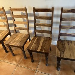 Wooden Chairs set of 4 