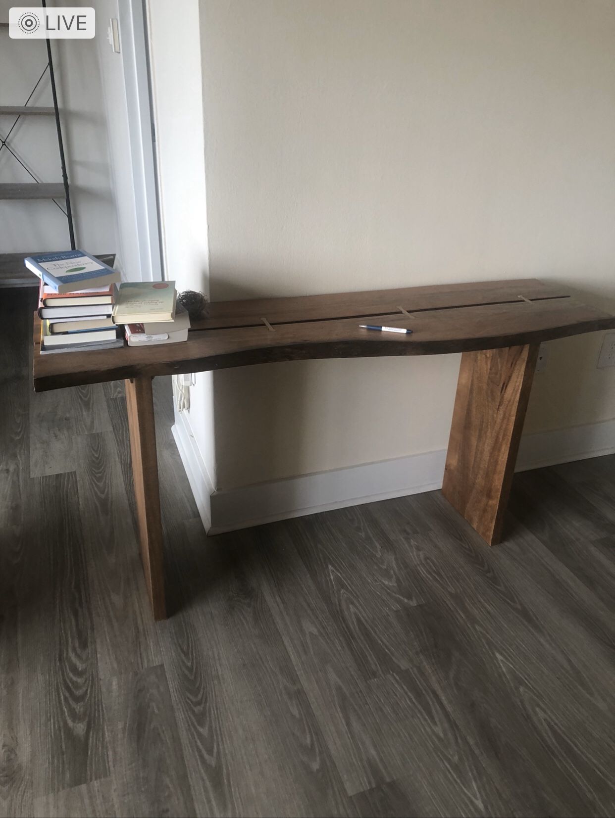 Gorgeous Raw Edge Console Table