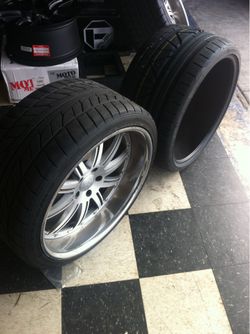 20’ aluminum 3 piece rims with wheels
